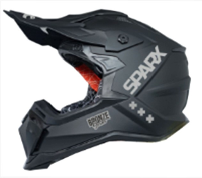 Шлем мото кроссовый Sparx (Спаркс) Raptor (JH-601) чёрный матовый 2XL