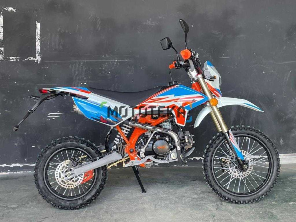 Питбайк Мотомир X - MOTOS RX 125 17/14 голубой/красный | Мототека