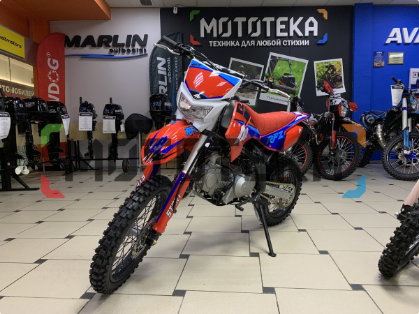 Питбайк Apollo (Аполло) RFZ Start 125 LE с фарой и электростартером 17/14 красный | Мототека Питбайк Apollo (Аполло) RFZ Start 125 LE с фарой и электростартером 17/14 красный | Мототека